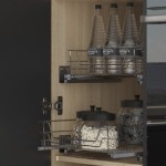 (for 1000mm unit) Pull out Cabinet Wire Baskets Soft Close Runners